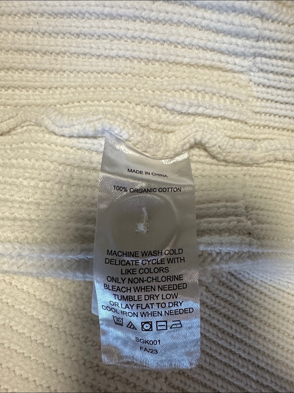 Quince Cream Ribbed Button-Front Cardigan - Picture 5 of 5